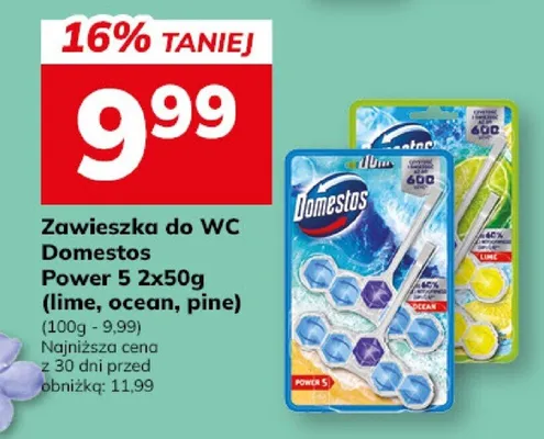 Zawieszka do WC Domestos Power 5 promocja w Hitpol