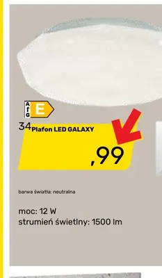 Plafon LED Galaxy promocja w Bricomarche