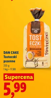 Tosteczki pszenne DAN CAKE promocja w Lidl