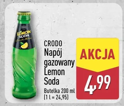 Napój CRODO Napój gazowany Lemon Soda promocja w Aldi