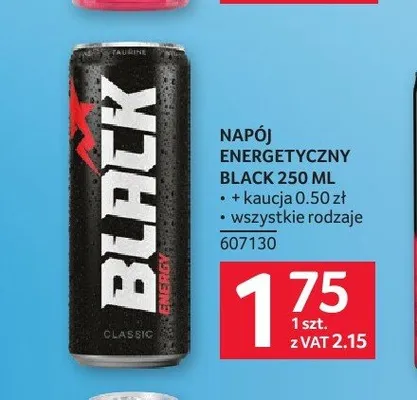 Napój energetyczny Black promocja w Selgros