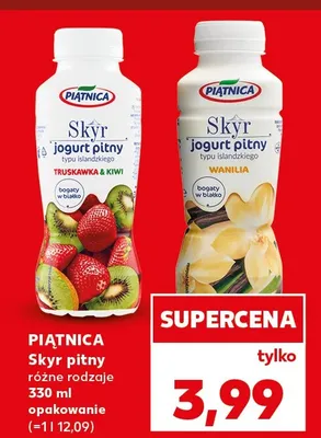 Skyr pitny Piątnica wanilia promocja w Kaufland