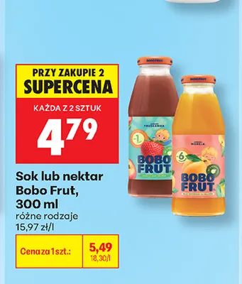 Sok Bobo Frut promocja w Biedronka