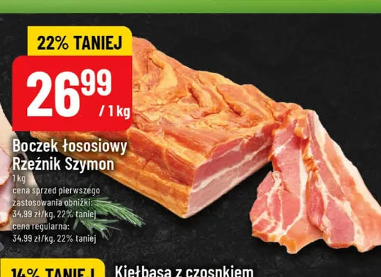 Boczek łososiowy Rzeźnik Szymon promocja w POLOmarket