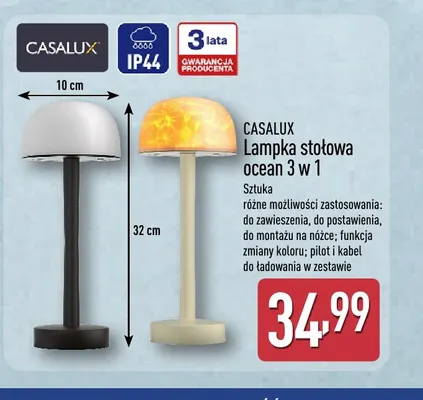 Lampka stołowa ocean 3 w 1 Casalux promocja w Aldi