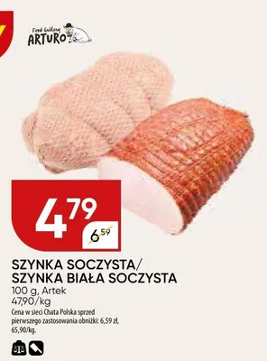 Szynka soczysta/szynka biała soczysta promocja w Chata Polska