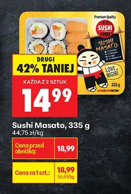 Sushi Masato promocja w Biedronka