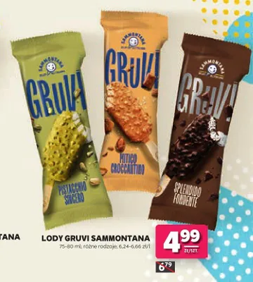 Lody Gruvi Splendido Fondente Sammontana promocja w Stokrotka