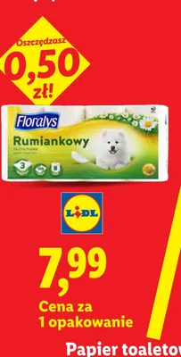 Papier toaletowy rumiankowy 3-warstwowy promocja w Lidl