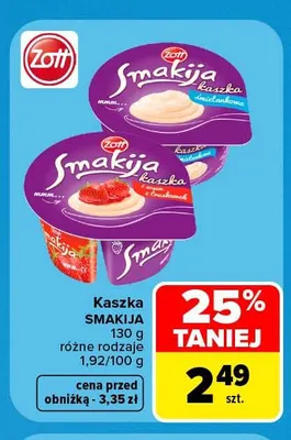 Kaszka Zott Smakija promocja w Carrefour Market