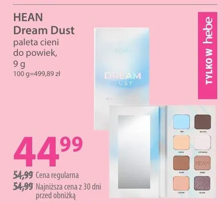 Paleta cieni HEAN Dream Dust promocja w Hebe