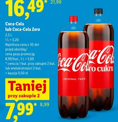 Napój Coca-cola promocja w Lidl
