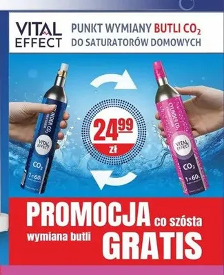 Wymiana butli CO2 Vital Effect promocja w Sedal