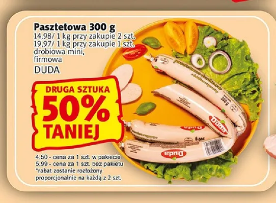 Pasztetowa drobiowa mini Duda promocja w Prim Market