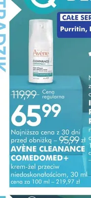 Krem-żel przeciw niedoskonałościom Avène Cleanance Comedomed+ promocja w Super-Pharm