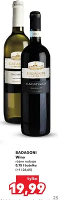 Wino białe Badagoni promocja w Kaufland
