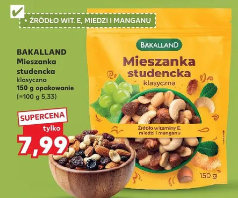 Mieszanka studencka klasyczna promocja w Kaufland
