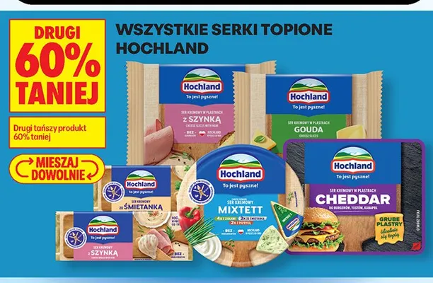 Serki topione Hochland promocja w Biedronka