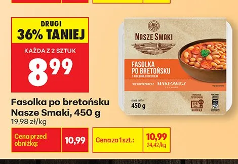 Fasolka po bretońsku Nasze Smaki promocja w Biedronka