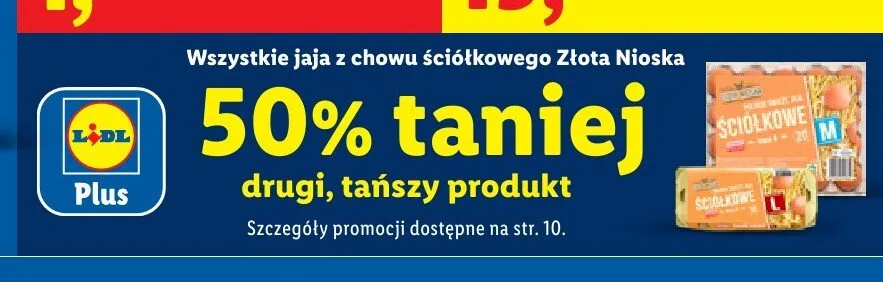 Jaja z chowu ściółkowego Złota Nioska promocja w Lidl