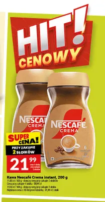 Kawa rozpuszczalna Nescafé Crema instant promocja w Twój Market