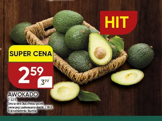 Awokado promocja w Chata Polska