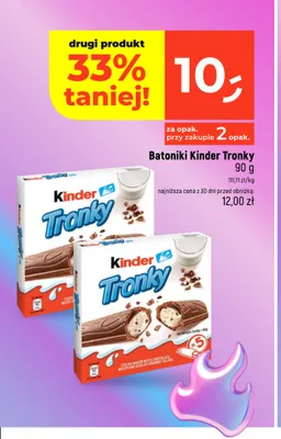 Batoniki Kinder Tronky promocja w Dealz