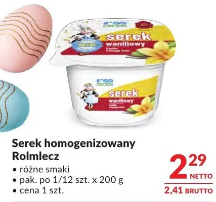 Serek homogenizowany Rolmlecz promocja w Makro