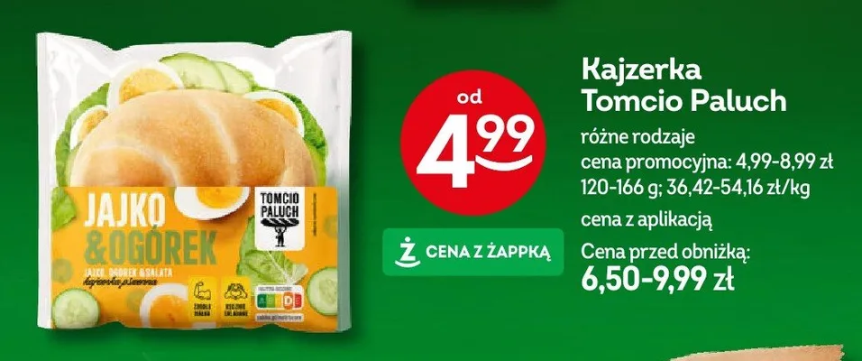Kajzerka różne rodzaje promocja w Żabka