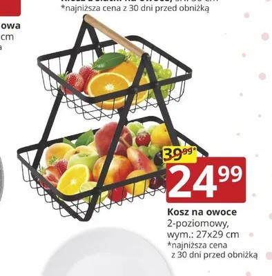 Kosz na owoce 2-poziomowy promocja w Prymus AGD