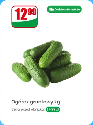 Ogórek gruntowy promocja w Dino