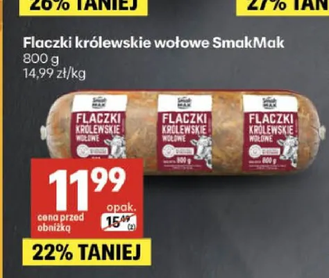 Flaczki królewskie wołowe SmakMak promocja w Delikatesy Centrum