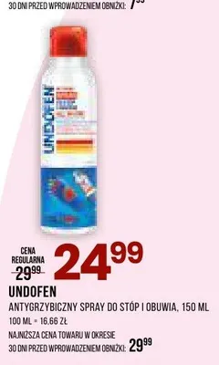 Antygrzybiczny spray do stóp i obuwia Undofen promocja w Drogerie Natura