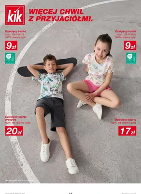Dziecięcy t-shirt rozm. 128-170/176 100% bawełny promocja w KiK