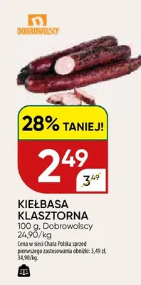 Kiełbasa klasztorna promocja w Chata Polska