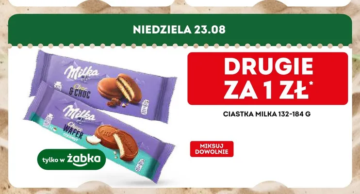 Ciastka Milka Choco Wafer promocja w Żabka
