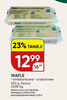 Wafle Skawa Śmietankowe promocja w Chata Polska