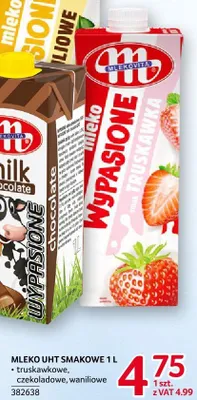 Mleko UHT smakowe Mlekovita 1 l truskawkowe, czekoladowe, waniliowe promocja w Selgros