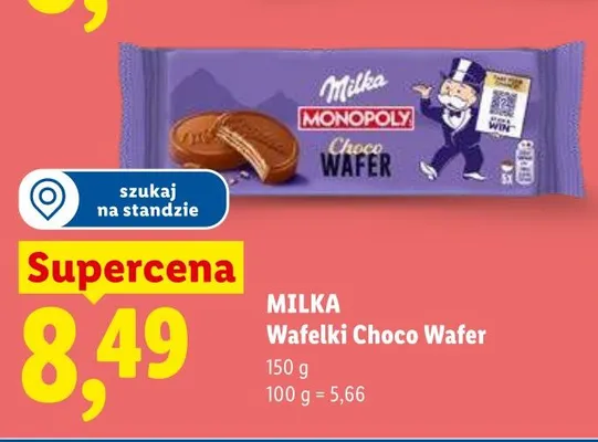 Wafelki Choco Wafer Milka promocja w Lidl