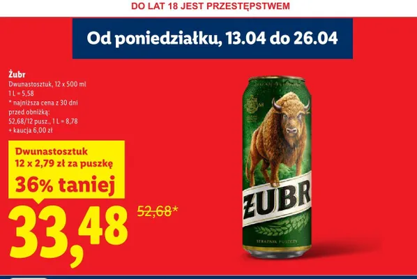Piwo 12-pak promocja w Lidl