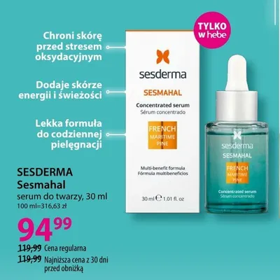 Serum do twarzy Sesderma Sesmahal promocja w Hebe