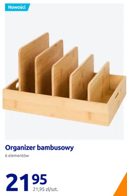 Organizer bambusowy promocja w Action