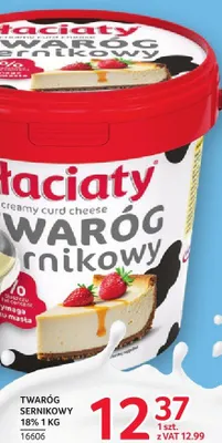 Twaróg sernikowy Łaciaty 18% 1kg promocja w Selgros