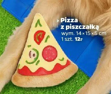 Zabawka dla psa Pizza z piszczałką promocja w Netto