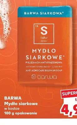 Mydło siarkowe w kostce Barwa Siarkowa promocja w Kaufland