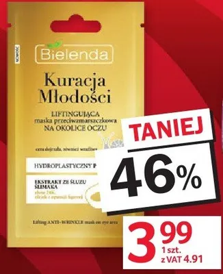 Maska przeciwzmarszczkowa Bielenda 1 sztuka promocja w Selgros