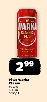 Piwo Warka Classic promocja w Netto