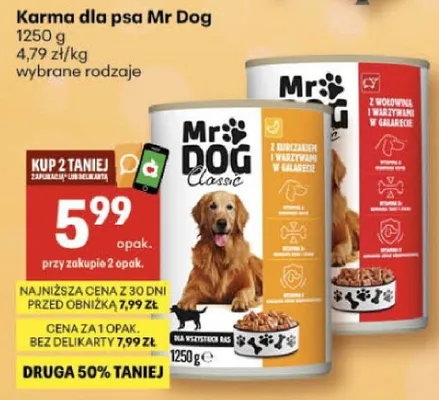 Karma dla psa promocja w Delikatesy Centrum