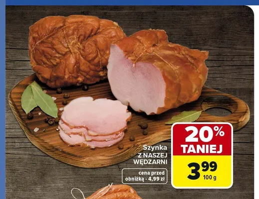 Szynka Nasza Wędzarnia promocja w Carrefour