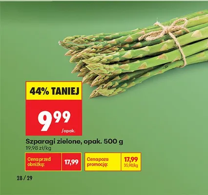 Szparagi zielone promocja w Biedronka